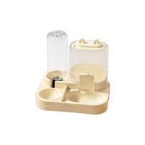 Automatic Automatic Cat Water Feeder Dry Wet Separation Large Capacity Pet Water Dispenser Detachable 2-in-1 (Yellow,200g) geltona