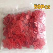 50Pcs Plastic Wall Tiles Gap Cross Locator Reusable Floor Wall Leveling Device 5-in-1 Multi-purpose Crosses Renovation Parts
