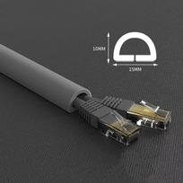 Arc Floor Cable Protector Invisible Flexible Cable Tray PVC Self-adhesive Anti-Step Protector Wire Organizer Home Decoration 1m
