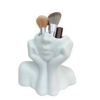 Creative Human Body Art Shaped Office Supplies Desktop Multi-functional Storage Pen Holder Makeup Brush Holder