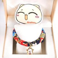 Handwoven Soft Feng Shui  Necklace Adjustable Red Rope Pet Accessories  Collar with Bell for Cats Universal Size