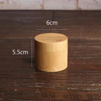 Natural Spice Bamboo With Lid Bottle Handmade Storage Box Container Tea Canister Organizer