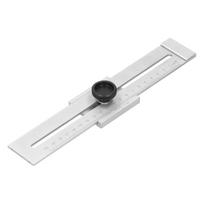 Carbon Steel Sliding Line Ruler 200mm (Measuring Range) with Slide Stops Marker Gauge High Scale Accuracy with Larger ABS Knob