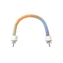 Screw Head Colored Cotton Parrot Pole Sturdy Flexible Swing Colorful Perch Easy To Install Hanging Clip