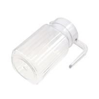 Juice Container Transparent Stripe Pitcher with Lid Acrylic Water Bottle Anti-fall 600/800/1100/2000ml Water Jug Fridge 600ml juoda