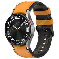 Odinis silikoninis dirželis, skirtas Samsung laikrodžiui 6/5/4 40 44mm 4/6 Classic 42 43mm 46 47mm odinė apyrankė, skirta Galaxy Watch 5pro 45mm Watch 4 5 40mm 44mm