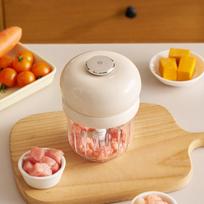 350ml Electric Garlic Chopper Detachable USB Charging Multi-Functional Meat Grinder Mini Wireless Baby Food Maker Salad Making smėlis