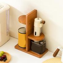 Practical Large Capacity Spice Storage Rack Anti-drop Space Saving Cup Holder Decorative Cosmetic Storage Tray for Home