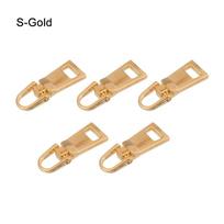 5pcs Detachable Metal Zipper Head Zipper Pull Zipper Repair Kit Replacement For Bag Suitcase Clothes Metal Zip Sewing Kit
