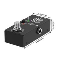 Gitaros pedalai ABY dėžutė linijos selektorius AB jungiklis mini gitaros efektų pedalas dvikryptis perdavimas metalinis korpusas neslystantis