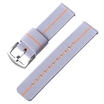 18mm 20mm 22mm 24mm Universalus nailoninis laikrodžio dirželis Omage laikrodžiui Drobės sportinis dirželis vyrams ir moterims Apyrankė su greitu atsegimu 18mm&Silver Buckle