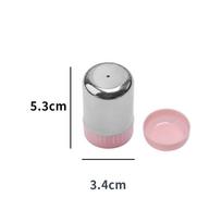 5-hole Salt Shaker with Dust Cover Kitchen Tool Small Pepper Bottle Condiments Storage Stainless Steel Mini Seasoning Bottle
