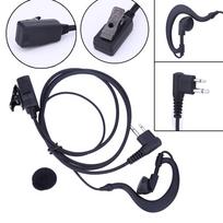 1m Air Tube Earpiece Headset for Walkie Talkie 2-Pin Ear Hook Earpiece Replacement for Motorola CB Radio CP88 CP040 CP100 CP110 China Mainland