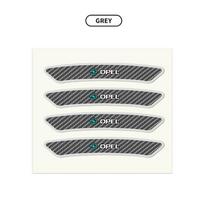 4Pcs Carbon Fibre Emblem Wheels Rims Stickers Decal for Opel OPC Astra Insignia Mokka Zafira Corsa Vectra C D Antara Car