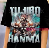 Yujiro Hanma Baki the Grappler T- Shirt Gym And Fitness Baki Anime  Shirt Soft Tee 4XL