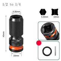 1 Pcs FOR IMPACT Wrench Adapter 1/2 3/8 1/4 To 6.35mm Hex Socket Adapter Electric Wrench Socket Adapter Accessories