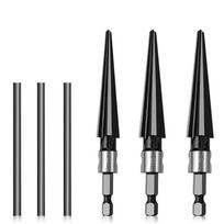 Bridge Pin Carbon Steel Tapered Reamer Tool Hexagonal Shank Chamfer Taper Reamer Set Handheld Metal Hole Opener Hand Reamer Tool Hex handle 3-13mm