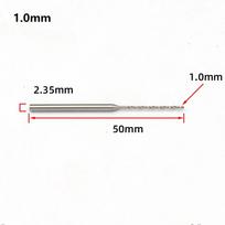 1Pc 2.35mm Shank Straight Handle Drill Bit Woodworking Hss Drill Bit 0.8-2.0mm For Jewelry Wood Plastic Rubber Model Workshop