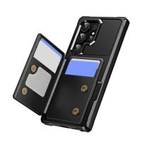 For Samsung Galaxy S25 Edge S24 S23 Ultra Wallet Case with Card Slot, Folio Flip RFID Blocking Protective Phone Cover with Stand For Galaxy S23 Plus