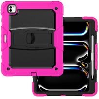 Heavy Duty Cases for Apple iPad Pro 13-inch (M4) 2025 Model A2925, A2926 with Kickstand Function & Lanyard Shockproof Cover for iPad Pro 13 M4