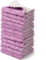 1/12pcs Cleaning Rags Thickened Coral Fleece Dish Towels Household Absorbent Non-shedding Dishwashing Cloth Kitchen Supplies 3pcs