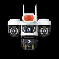 4G Solar AI Outdoor Security Camera with 360° Full-Color Night Vision CN plug (adapter included)