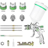 Professional 600cc Paint Spray Gun with 3 Nozzles 1.4mm 1.7mm 2.0mm, HVLP Gravity Feed Air Spray Gun Car Furniture - RIpj
