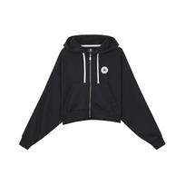 (WMNS) Converse Retro Chuck Full Zip Hoodie Asia Sizing 'Black' Women's 10025888-A01 XL