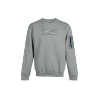 PUMA Living Series Sports Fleece Lined Stay Warm Round Neck Knit Pullover Gray Green Men's 530291-49 XL