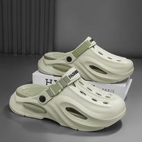 Men's Non-Slip Odor-Proof Summer Beach Sandals: New Arrival Thick Sole Sports EVA Slippers for Outdoors, Unisex Design 38-39 (one size smaller)