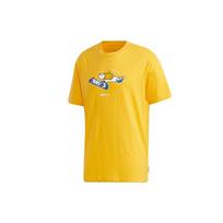 adidas neo Yellow Crossover Printing Sports Short Sleeve Yellow Men's GL7214 L