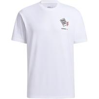 adidas neo Logo Printing Sports Short Sleeve White Men's GP4810 XL