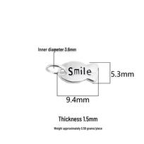S999 Sterling Silver Oil Drop Smile Fish Pendant Charm for DIY Crystal Bracelet, Necklace, or Beading Accessories S999 Sterling Silver