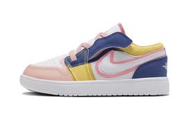 Jordan 1 Low ALT SE White French Blue Topaz Gold Coral Chalk (PS) 28