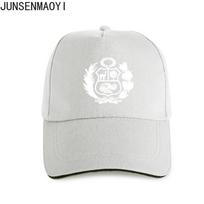 Unisex Women Baseball cap Peru Peruvian Coat of Arms White Slim Fit tops Unisex Fashion Snapback trucker cap Hip Hop Hats Adjustable