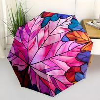 Stained Glass Leaf Wall Art Decor-Vibrant Colors for Home or OfficeUmbrella with Cute Design,Portable 3-Fold Compact Umbrella for Men&Women,