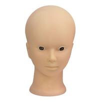 Bald Mannequin Head for Makeup, Massage, Hat Display, Acupuncture, and Practice