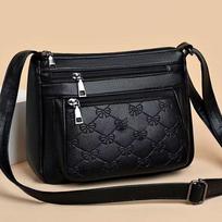Unisex Square Shoulder Bag - Minimalist Crossbody Sling (Versatile Neutral-Te Day Bag)