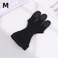 Professional Archery Three-Finger Leather Gloves Non-Slip Wear-Resistant Comfortable Breathable Archery Protective Gear M