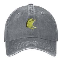 The Frog (aka Jason Funderburker) Raised Hand Baseball Cap luxury Women cap funny hat fun hats Hats Unisex Womens