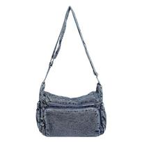 New Women's Fashi Shoulder Bag Denim Tote Purse Crossbody Handbag with Lg Strap for Ladies Girls Daily Use Shopping wallet