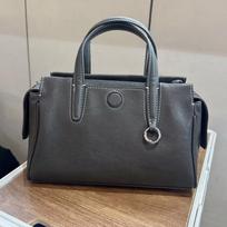 Tracking Bag Travel Bag Tote Bag New Leather Cowhide Handbag One Shoulder Messenger Bag Women 25cm*9cm*17cm pilka spalva
