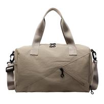 Women's Large Capacity Tote Bag Student Class Shoulder Bag Commuter Travel Bag Storage Bag chaki