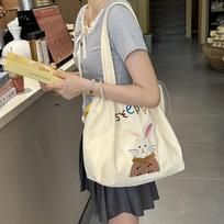 Cute Candy Color Women's Nyl Shoulder Bag Carto Embroidery Female Drawstring Handbags Casual Ladies Portable Shopping Bags