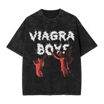 benber vintage Men TShirt Viagra Boys Washed T Shirts Fashion Post Punk Summer Tees Vintage Design Casual s Gift S