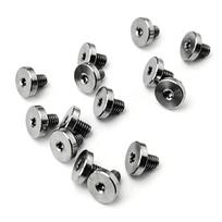 4Pcs Titanium Alloy Thread M3 Flat Head Screw For Knife Handle T8 Torx Flat Head Screws Nails Diy Spindle Titanium Alloy Screw 4Pcs