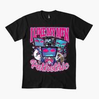 Vox Hazbin Hotel - I love my men pathethic T-shirt For Men Women Cotton T Shirts Short Sleeve Casual Gothic Cotton Oversized T-shirts 4XL