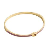 COACH Brand Logo Bracelet Women's Gold/Pink auksas