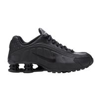 Nike Shox R4 GS 'Triple Black Embroidered Swoosh' 36