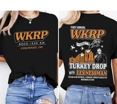 First Annual Wkrp Turkey Drop Shirt Thanksgiving Wkrp Reprint T-Shirt S-3XL S